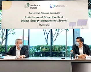 Sembcorp Marine partners SP Group to integrate Green Energy Tech at Tuas Boulevard Yard