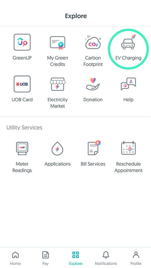 SP app explore page
